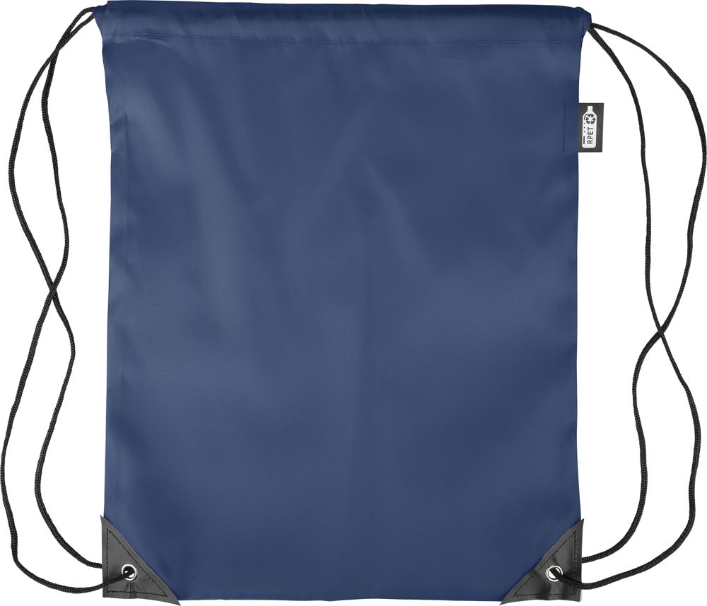 Recyceltem turnbeutel aus Polyester Enrique - Blau