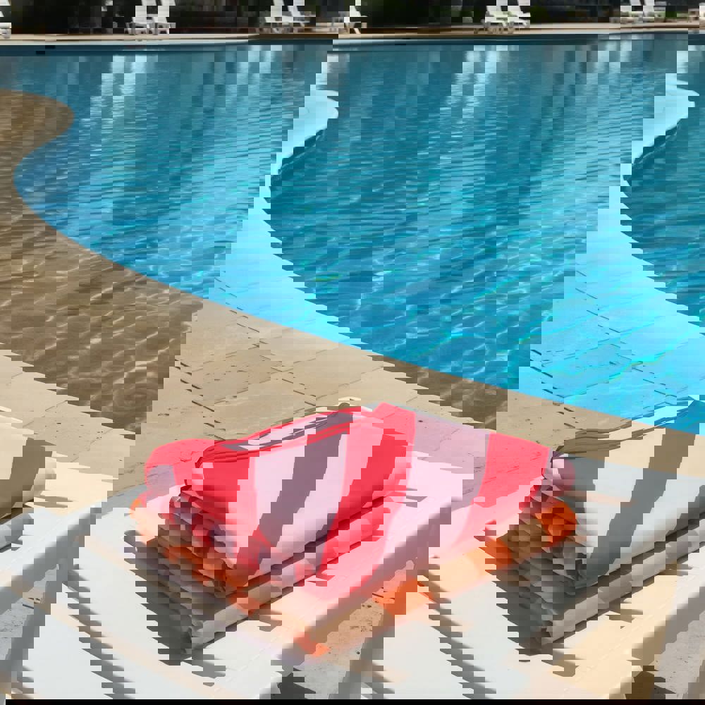 R-PET-Schnelltrocknungs-Strandtuch 100 × 180 cm, Sublimationsdruck