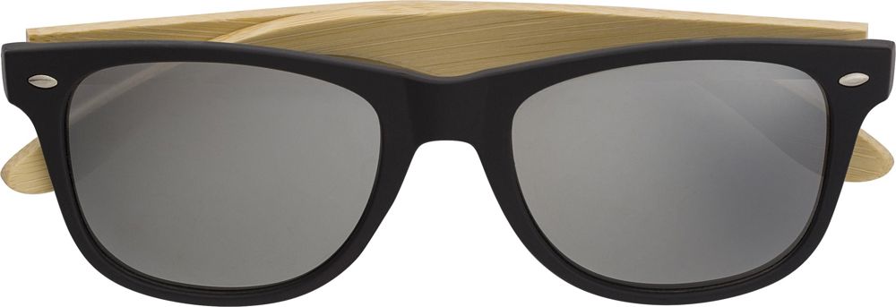 Sonnenbrille aus ABS und Bambus Luis - silber