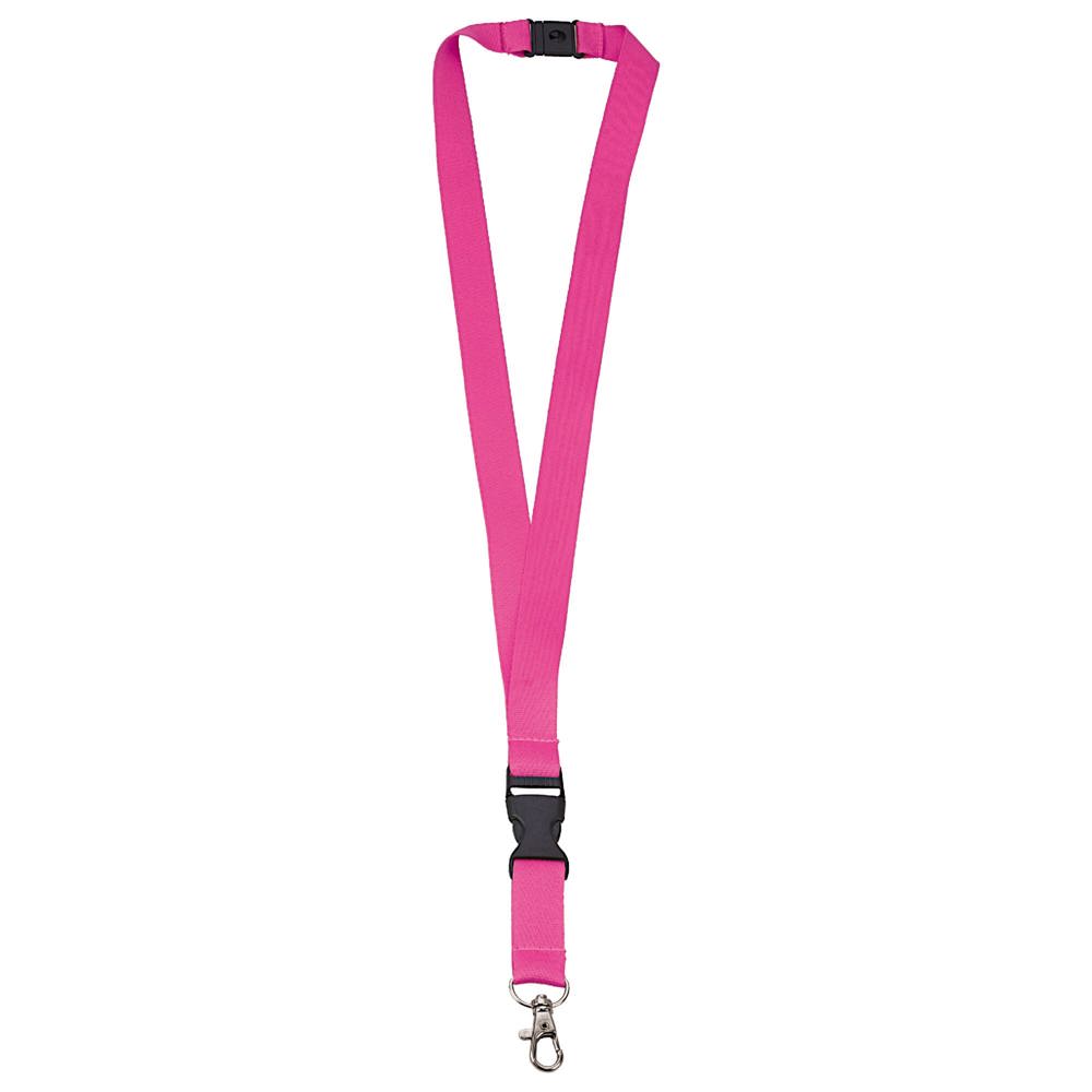 Polyester-Lanyard 20mm mit Schnalle und Haken - Neon Sortiment / Purple