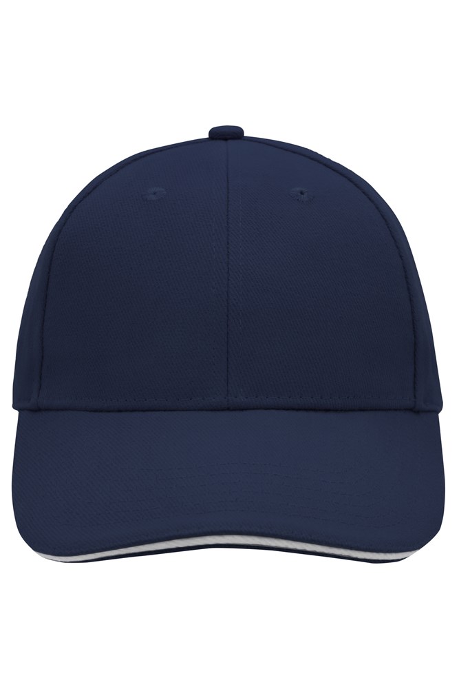6 Panel Sandwich Cap - Navy/white (ca. Pantone 296C
white)