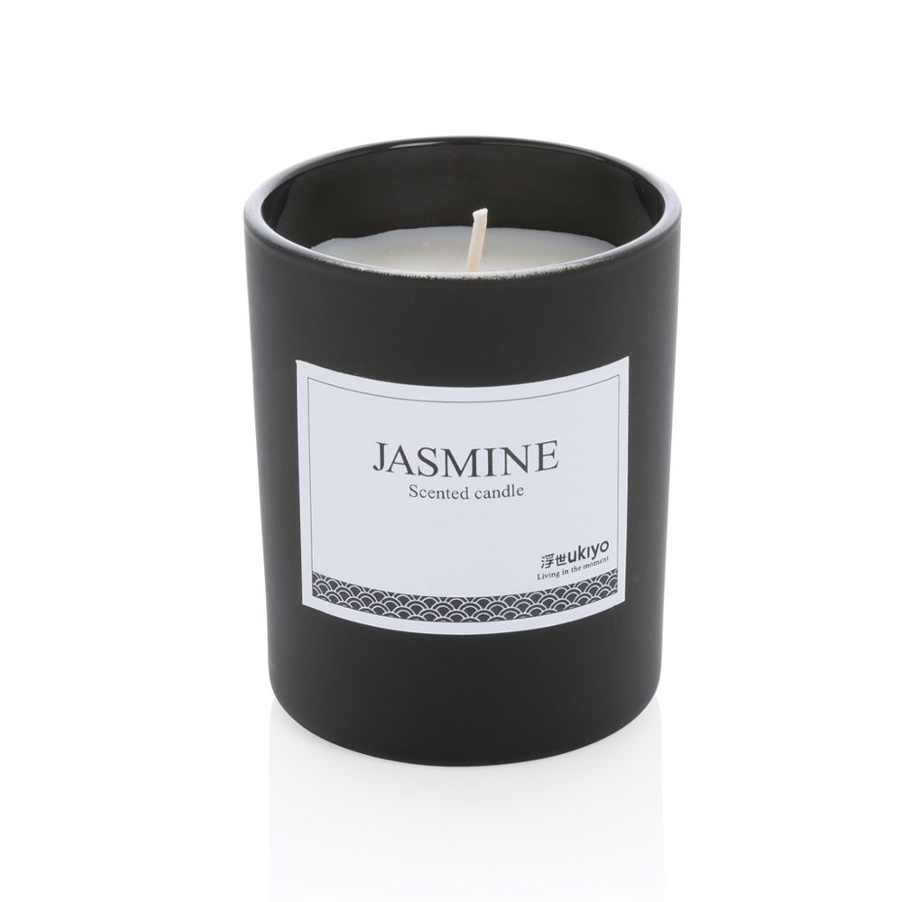 Ukiyo kleine parfümierte Kerze im Glas - schwarz (± PMS Black)
