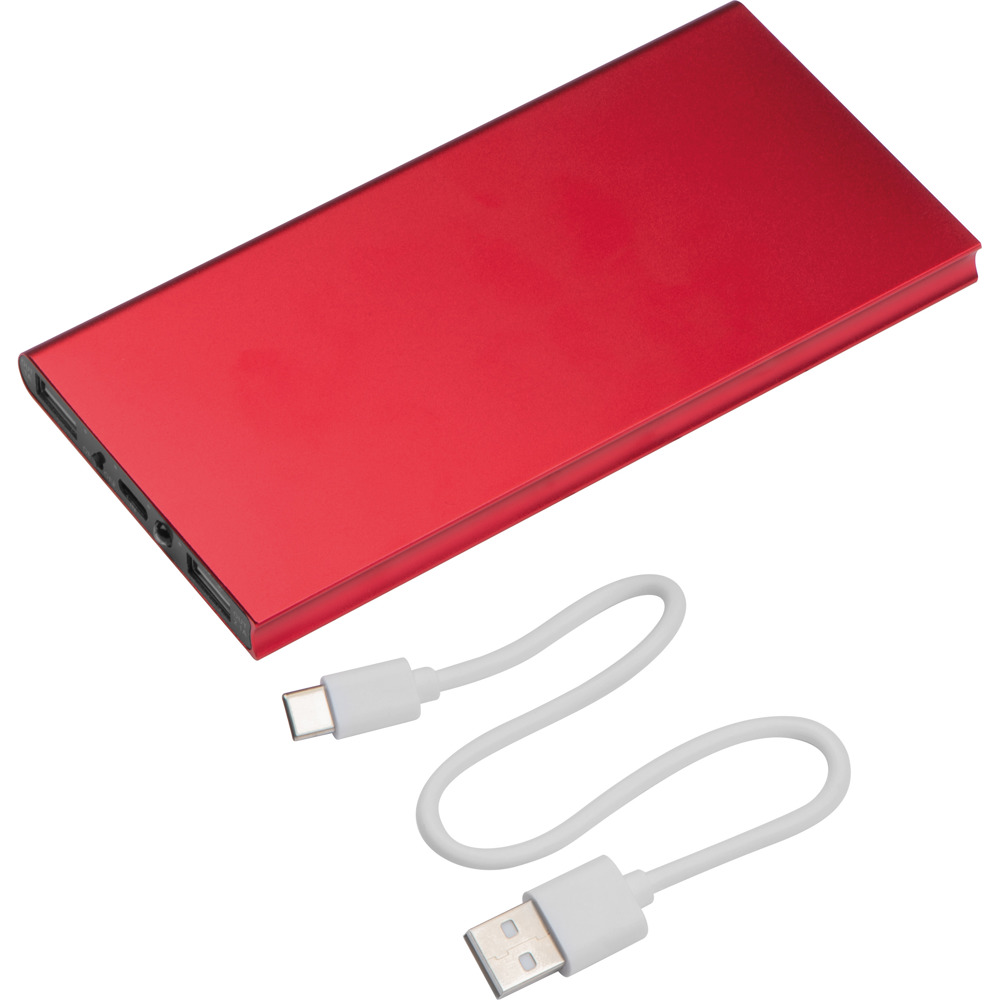Powerbank 8.000 mAh Wolfsberg - Rot