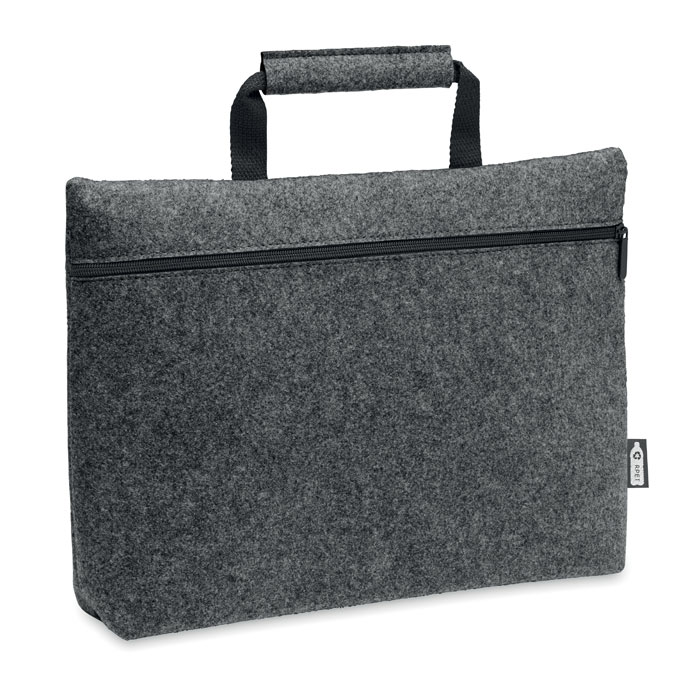 TAPLA - Laptop Tasche RPET-Filz - Steingrau