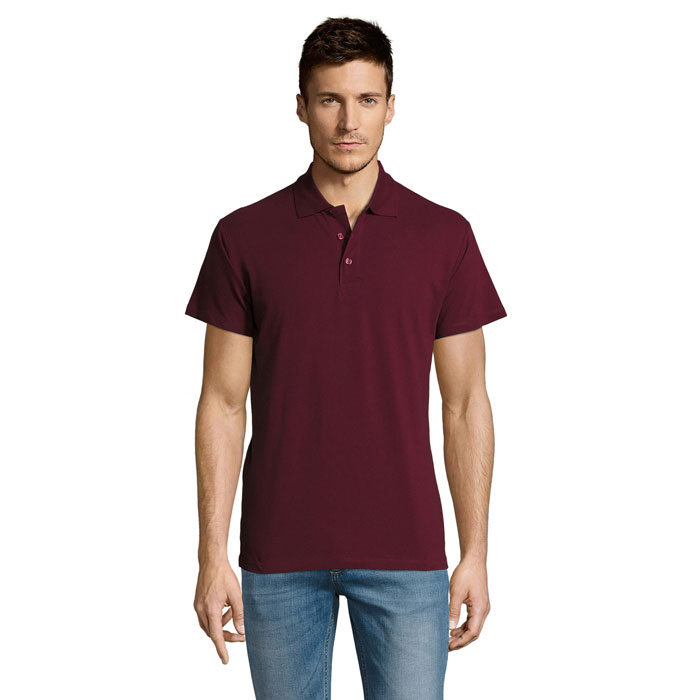 SUMMER II - SUMMER II MEN Polo 170g - Burgundy