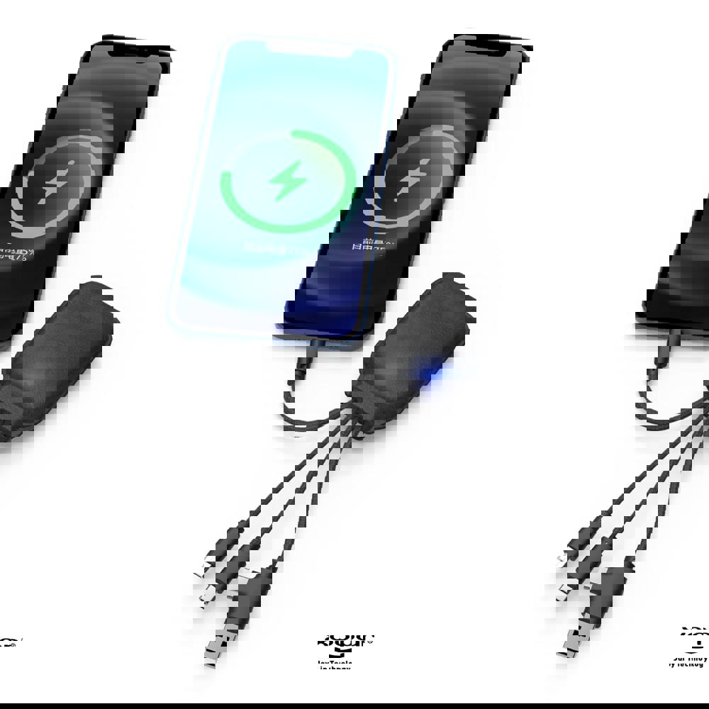 4001 | Xoopar Iné Gamma NFC Powerbank with Charging cables 3000mAh 