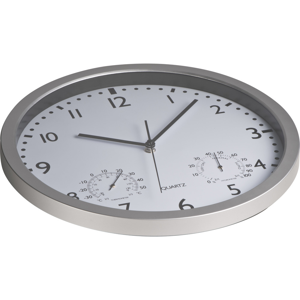 Wanduhr mit Hygro - und Thermometer LUIZA