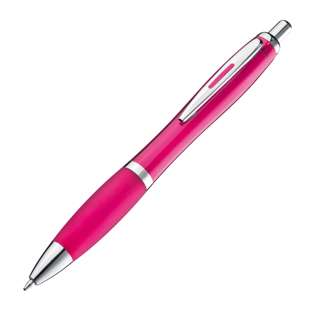Kugelschreiber mit farbig transparentem Schaft MELISSA - Pink
