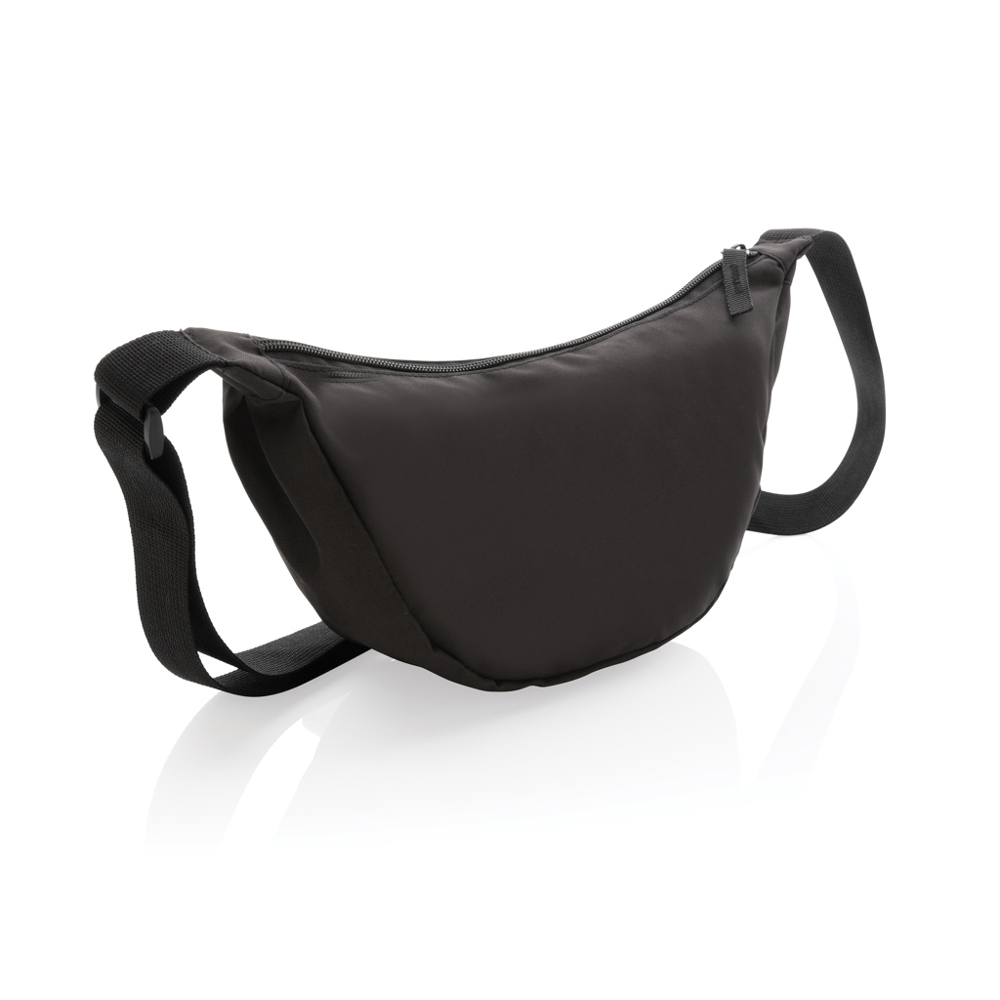 Crescent AWARE™ RPET Half-Moon Sling Tasche - schwarz (± PMS Black)