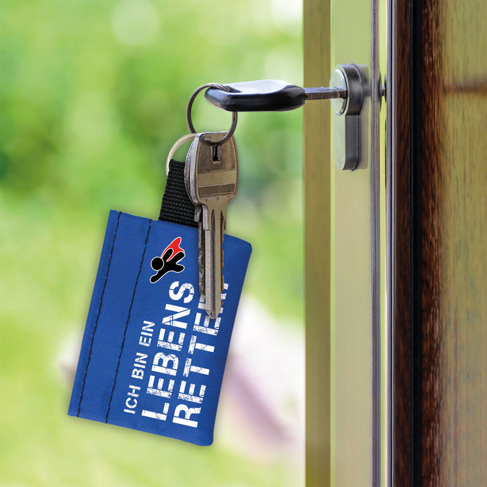 Beatmungstuch in Schlüsselanhänger