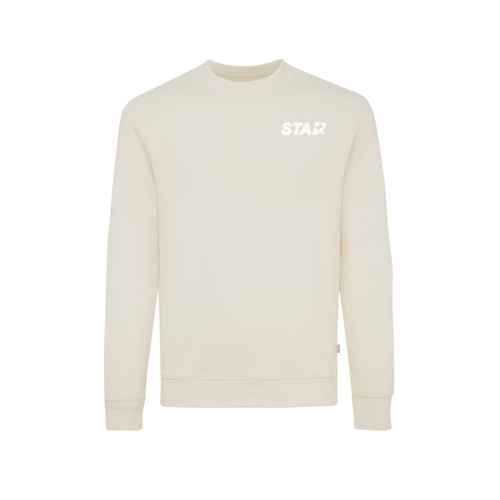 IQONIQ Denali ungefärbt. Rundhals-Sweater aus recycelter BW