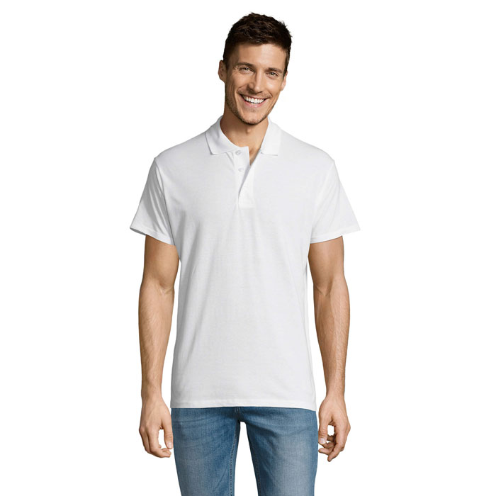 SUMMER II - SUMMER II MEN Polo 170g - white