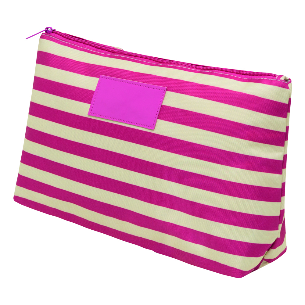 STRIPY - Kulturbeutel - beige, pink