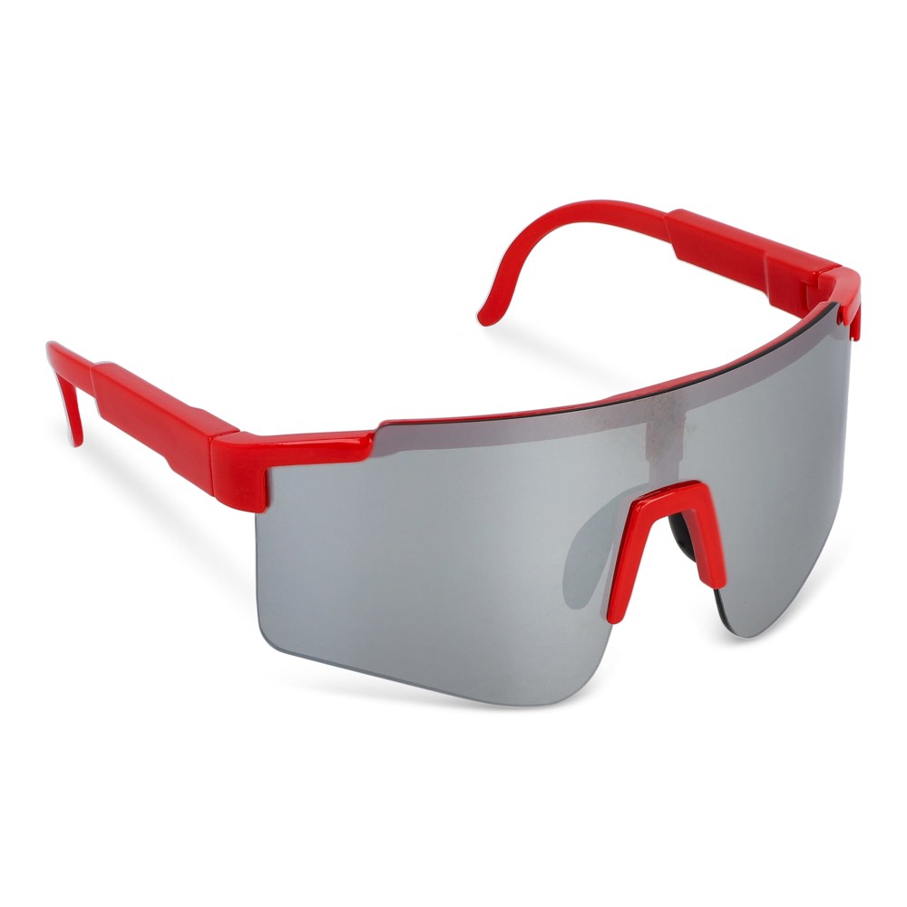 Tom R-PC Sport-Sonnenbrille mit verspiegelten Gläsern UV400 - Rot