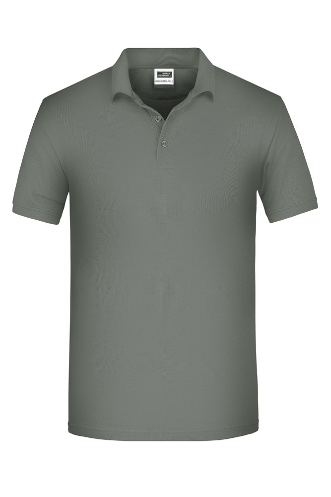 Men's ORGANIC Workwear Polo OCS Blended - Dark-grey (ca. Pantone 7538C)