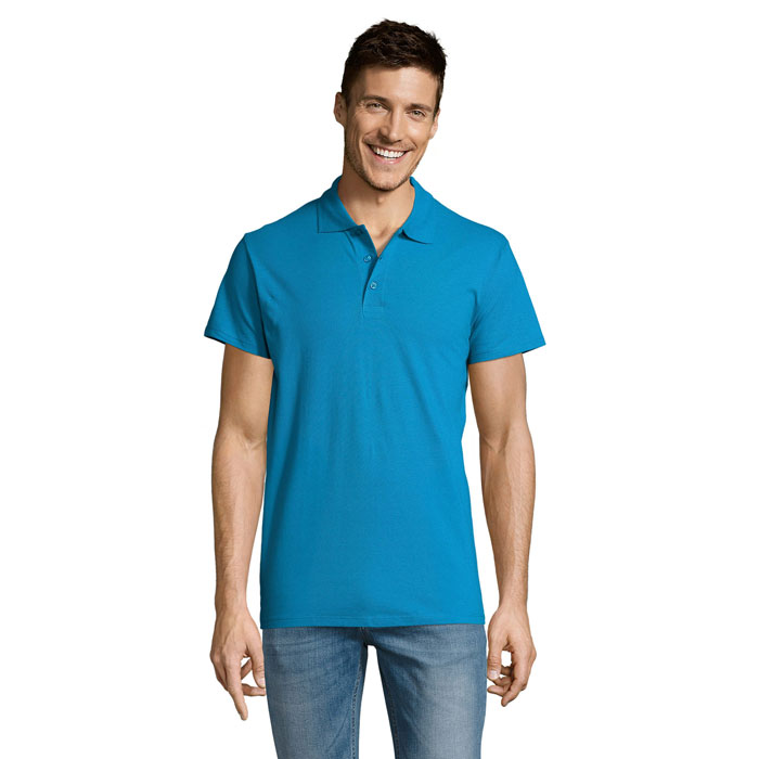 SUMMER II - SUMMER II MEN Polo 170g - Aqua