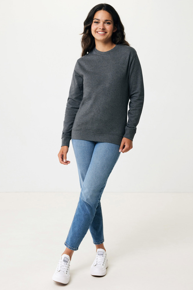 IQONIQ Denali ungefärbt. Rundhals-Sweater aus recycelter BW