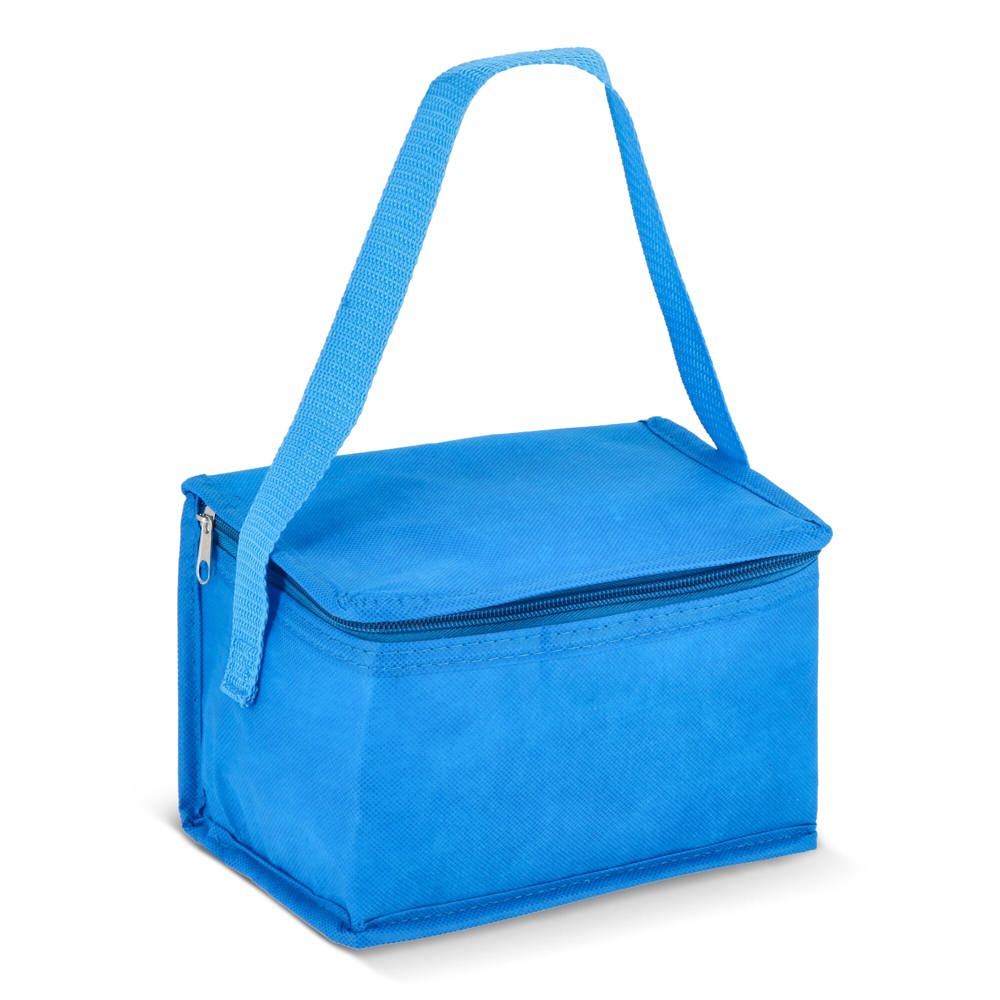 R-PET 6 Dosen-Kühltasche Non Woven 20x 13 x 12,5cm 75g/m² - Hellblau