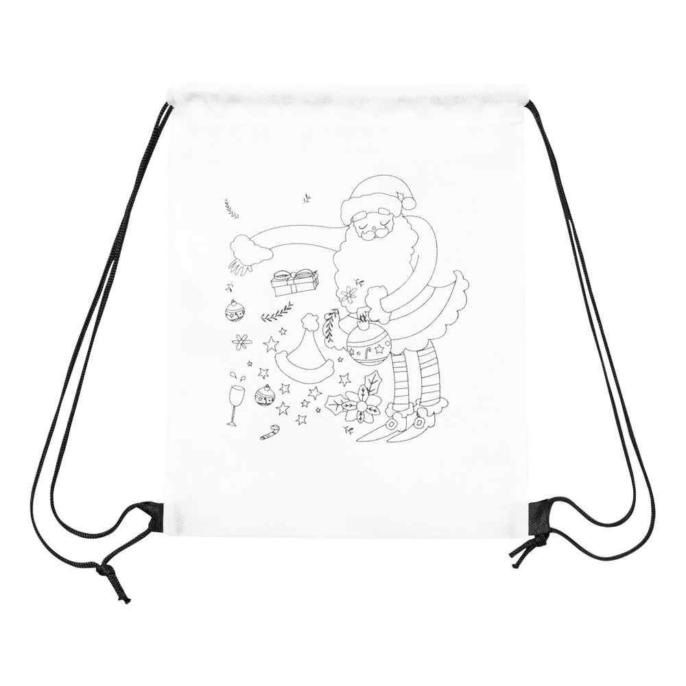COLOURFUL SANTA - Bemalbarer Turnbeutel