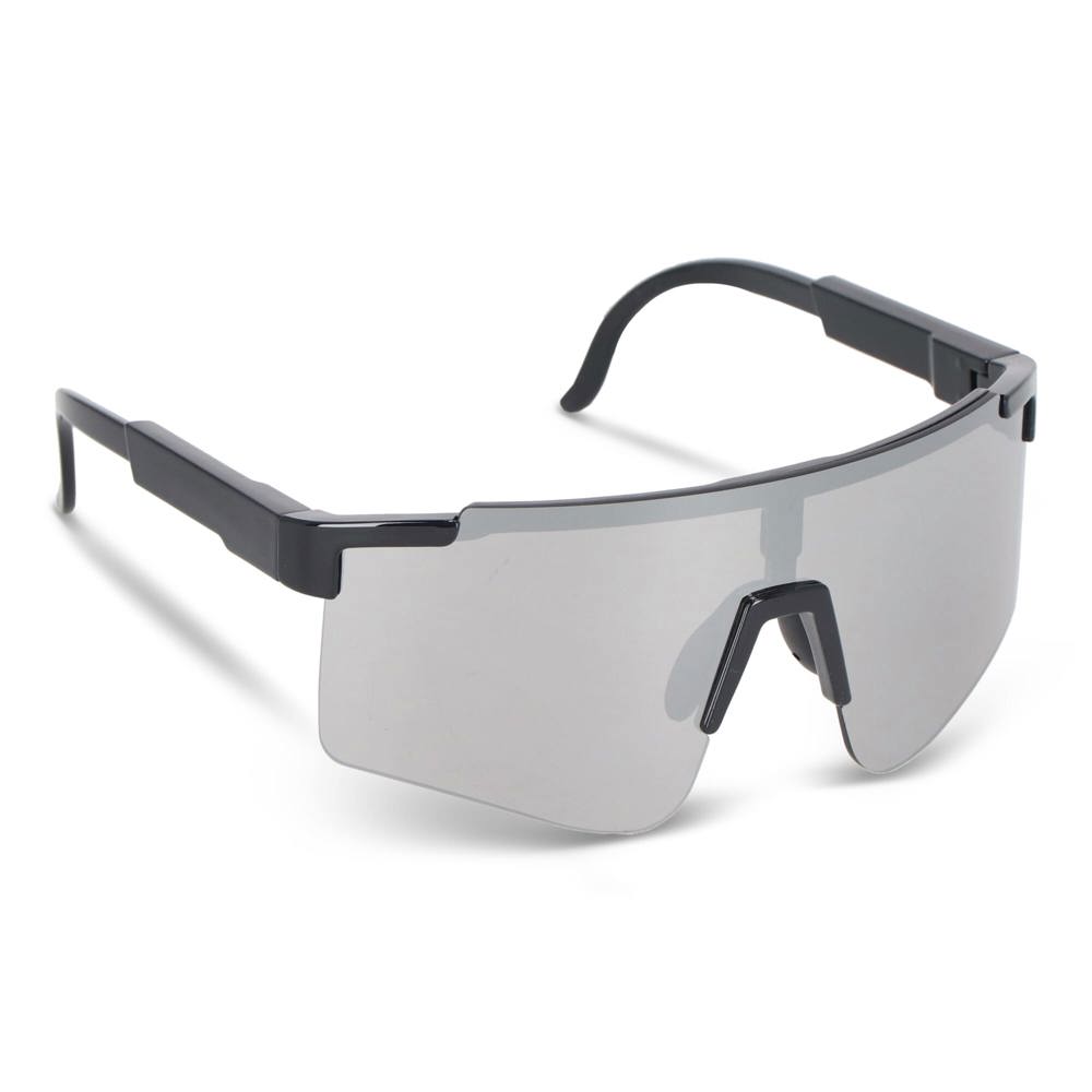Tom R-PC Sport-Sonnenbrille mit verspiegelten Gläsern UV400 - schwarz