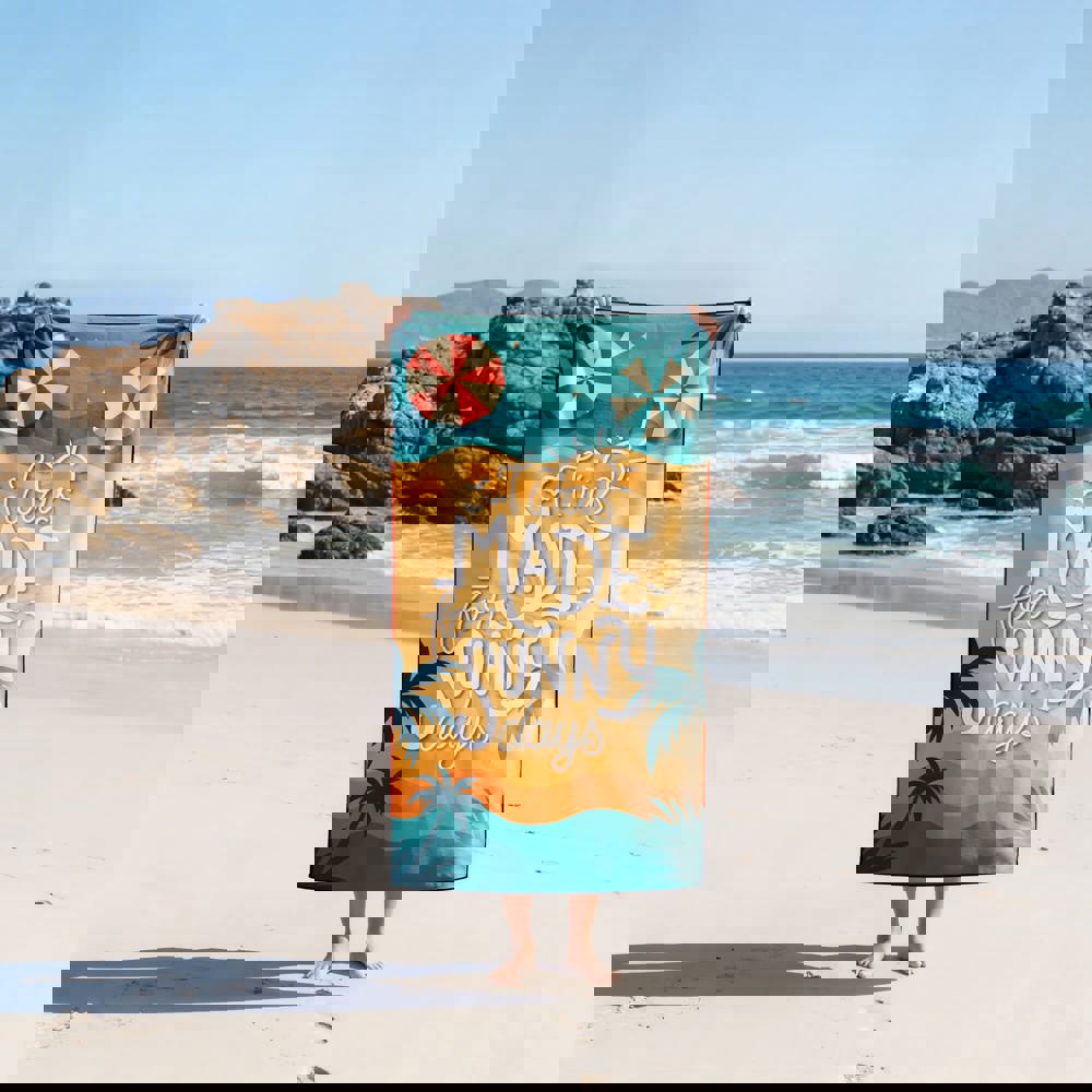 R-PET-Schnelltrocknungs-Strandtuch 100 × 180 cm, Sublimationsdruck