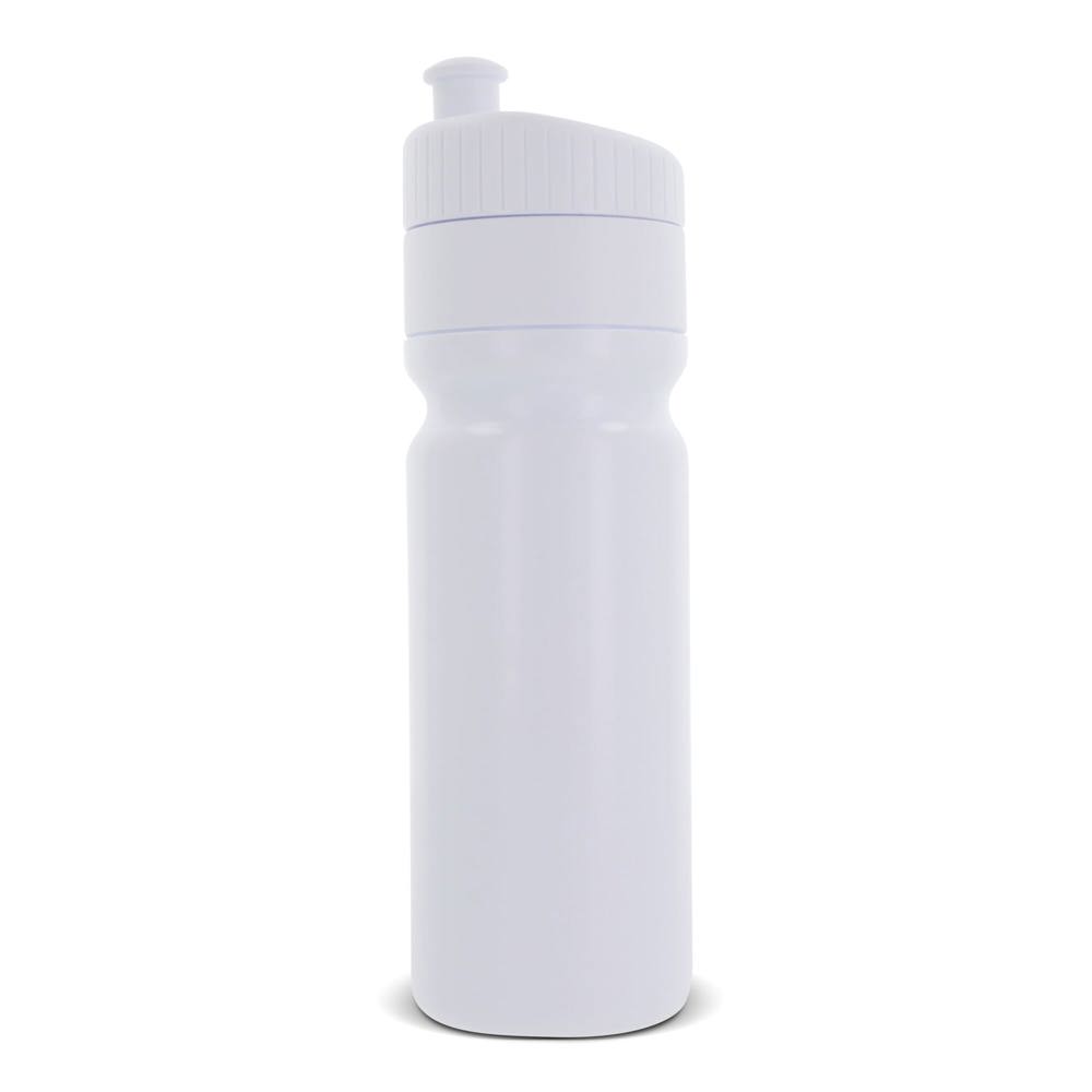 Sportflasche mit Rand 750ml - Weiss / Weiss