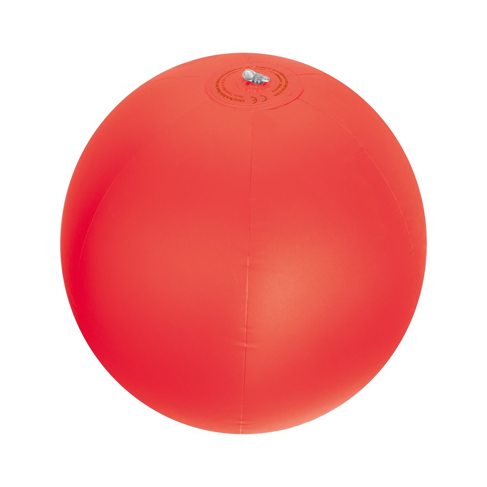 Strandball aus PVC mit einer Segmentlänge von 40 cm BERNARDO - Rot