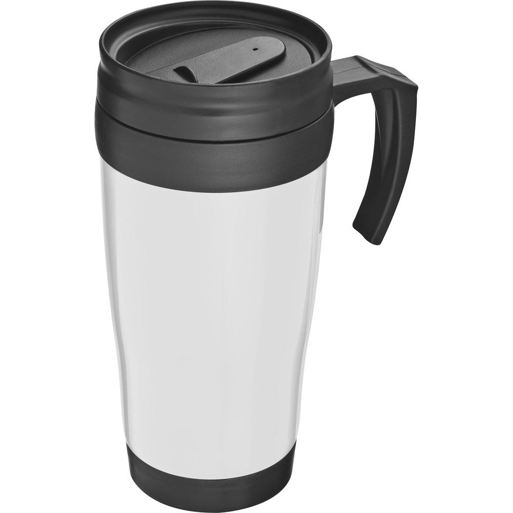 Isolierbecher aus Kunststoff, 400ml JOYCE - Weiß