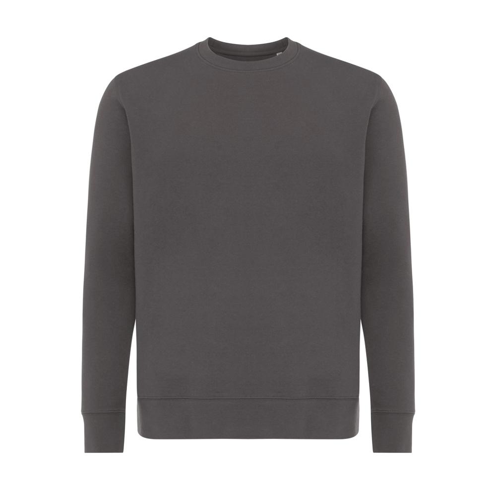 IQONIQ Etosha Lightweight Sweater aus recycelter Baumwolle - anthrazit (± PMS 19-3900 TCX)