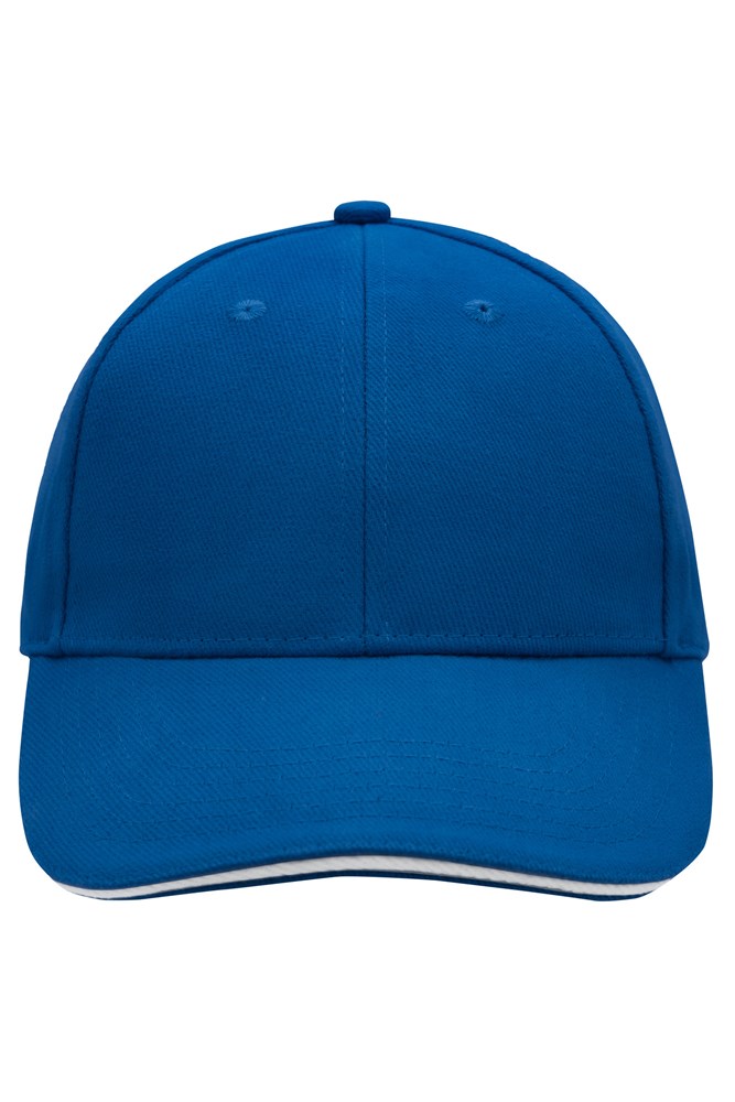 6 Panel Sandwich Cap - Royal/white (ca. Pantone 2736C
white)
