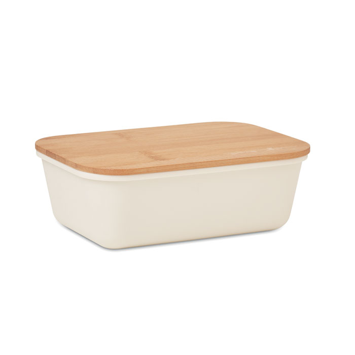 THURSDAY - Lunchbox mit Bambus-Deckel - Beige
