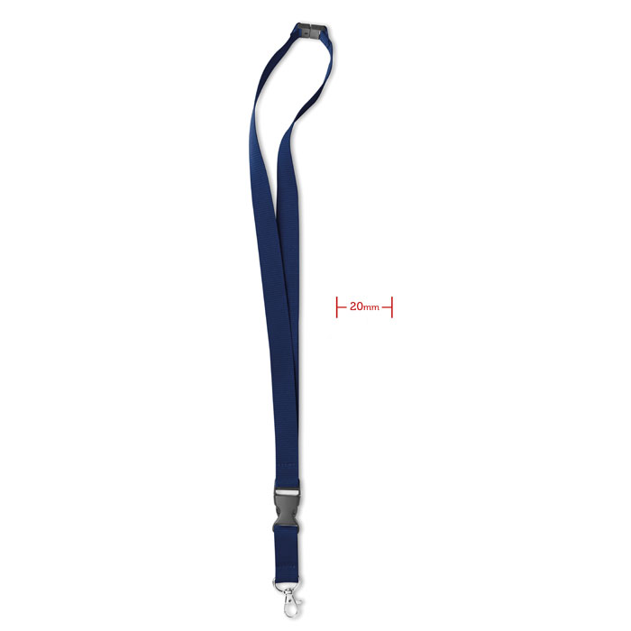 LANY - Lanyard mit Metallkarabiner - Blau