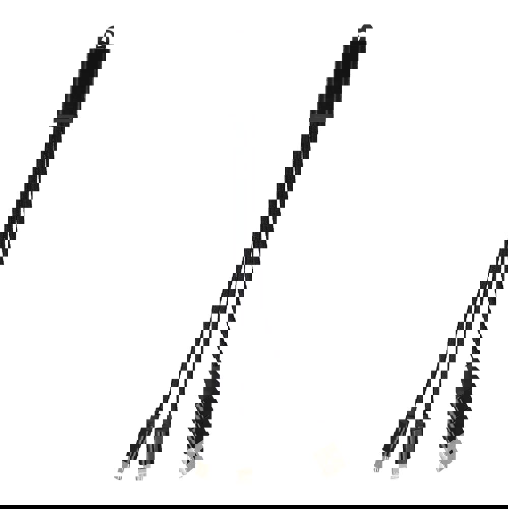 2-in-1-Ladekabel USB-A/C zu USB-C &amp; Lightning Aluminium