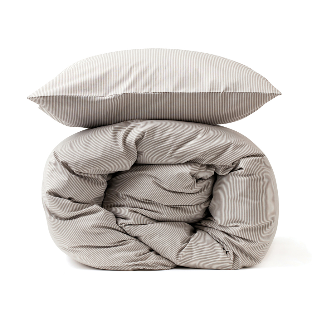 Montgomery Premium-Baumwollbettwäsche, 4er-Set - grau, weiß (± PMS Grey/ ± PMS White)