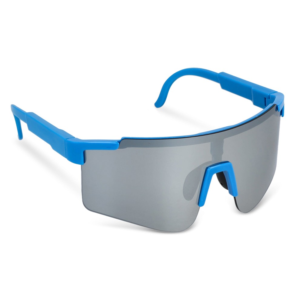 Tom R-PC Sport-Sonnenbrille mit verspiegelten Gläsern UV400 - Hellblau