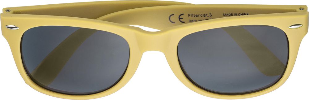 Recycelte PC- und PVC-Sonnenbrille Kenzie - Gelb