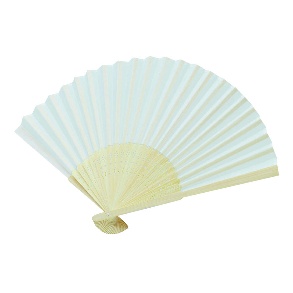 BAMBOO COOL - Faltbarer Fächer - Weiß