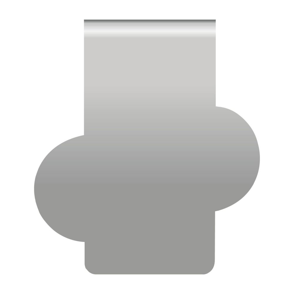 ROMINOX® Mehrweg-Büroklammer Shape Clip Variante A, idealer Mailingartikel für Dokumente, bis zu 18 Seiten Klemmkraft