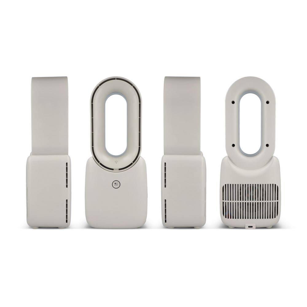 inSideOut Brislux – Rotorloser Softwind-Ventilator mit LED-Licht