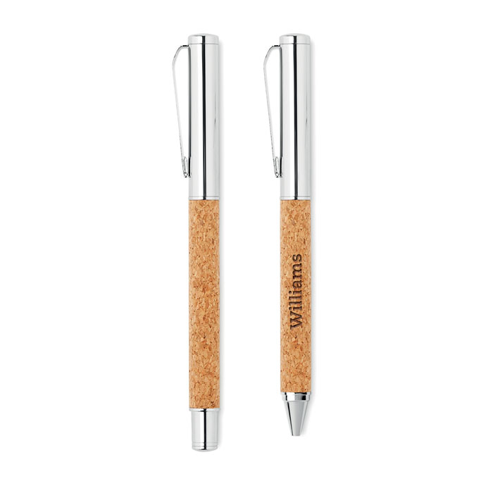 QUERCUS - Schreibgeräte-Set Kork