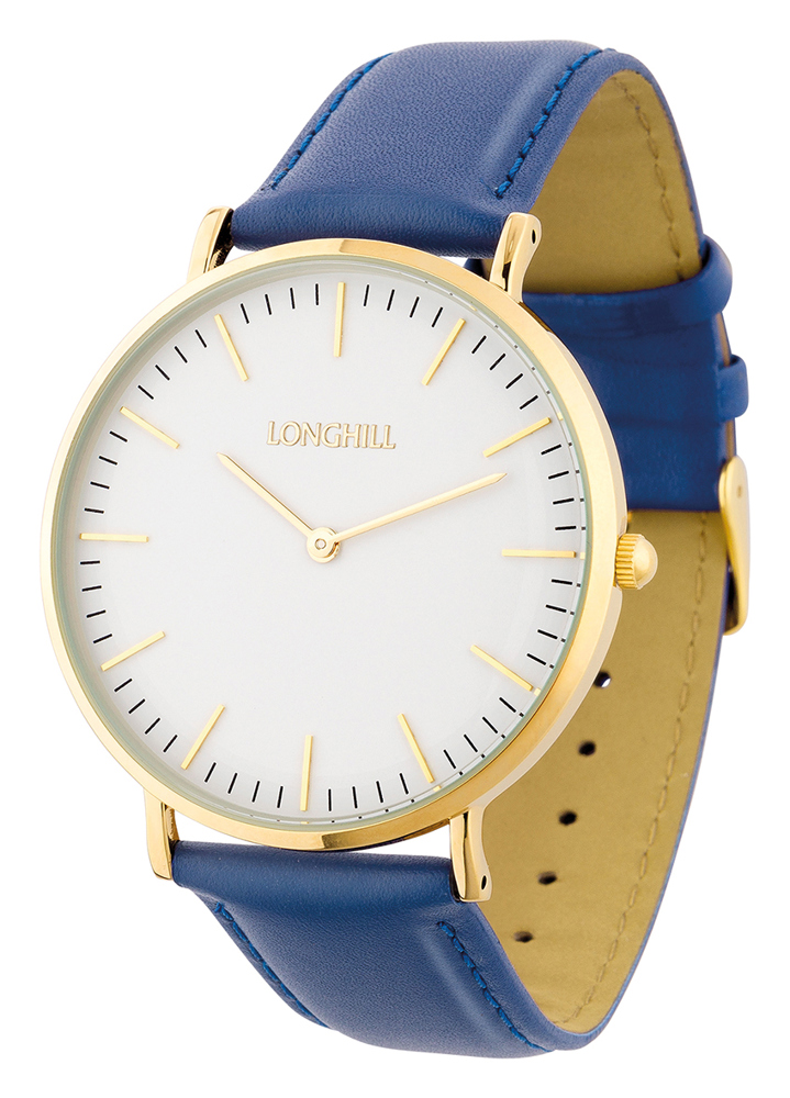 Metalluhr CLASSIC FLAT BIG - Dunkelblau