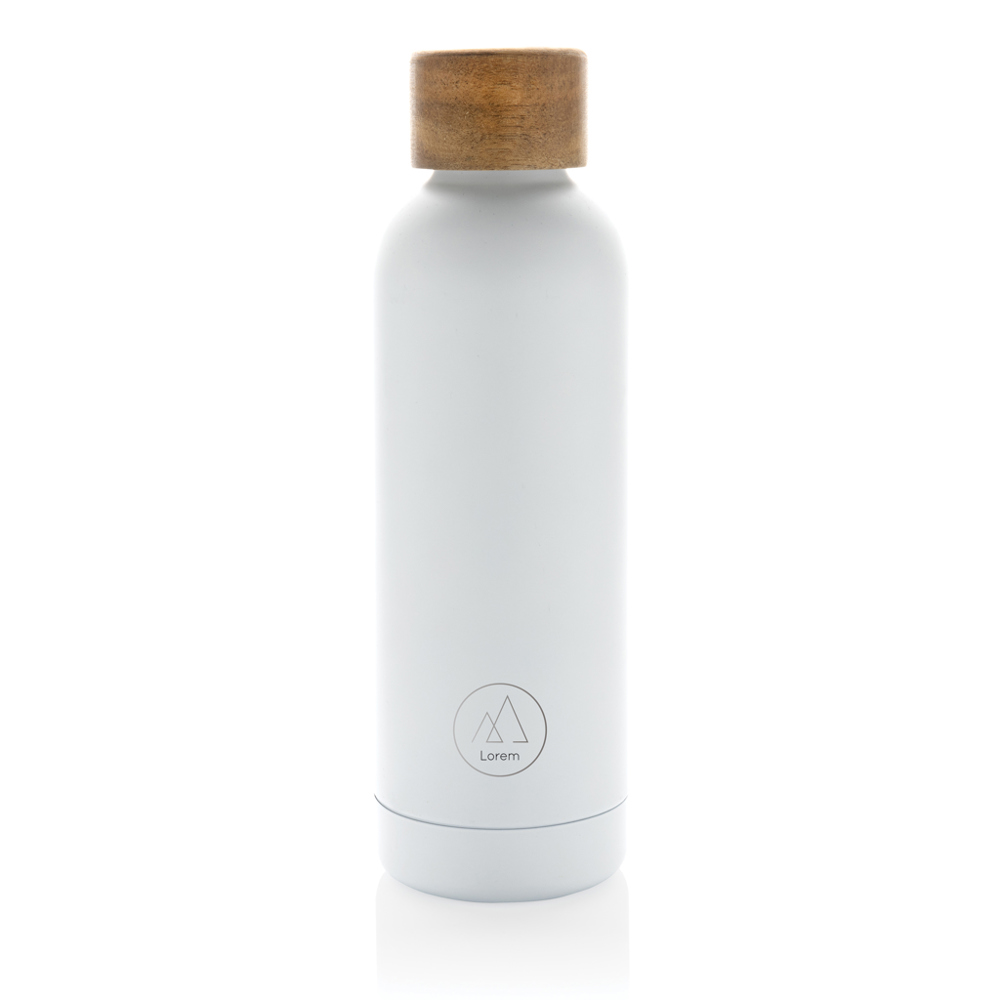 Wood Vakuumflasche aus RCS recyceltem Stainless-Steel