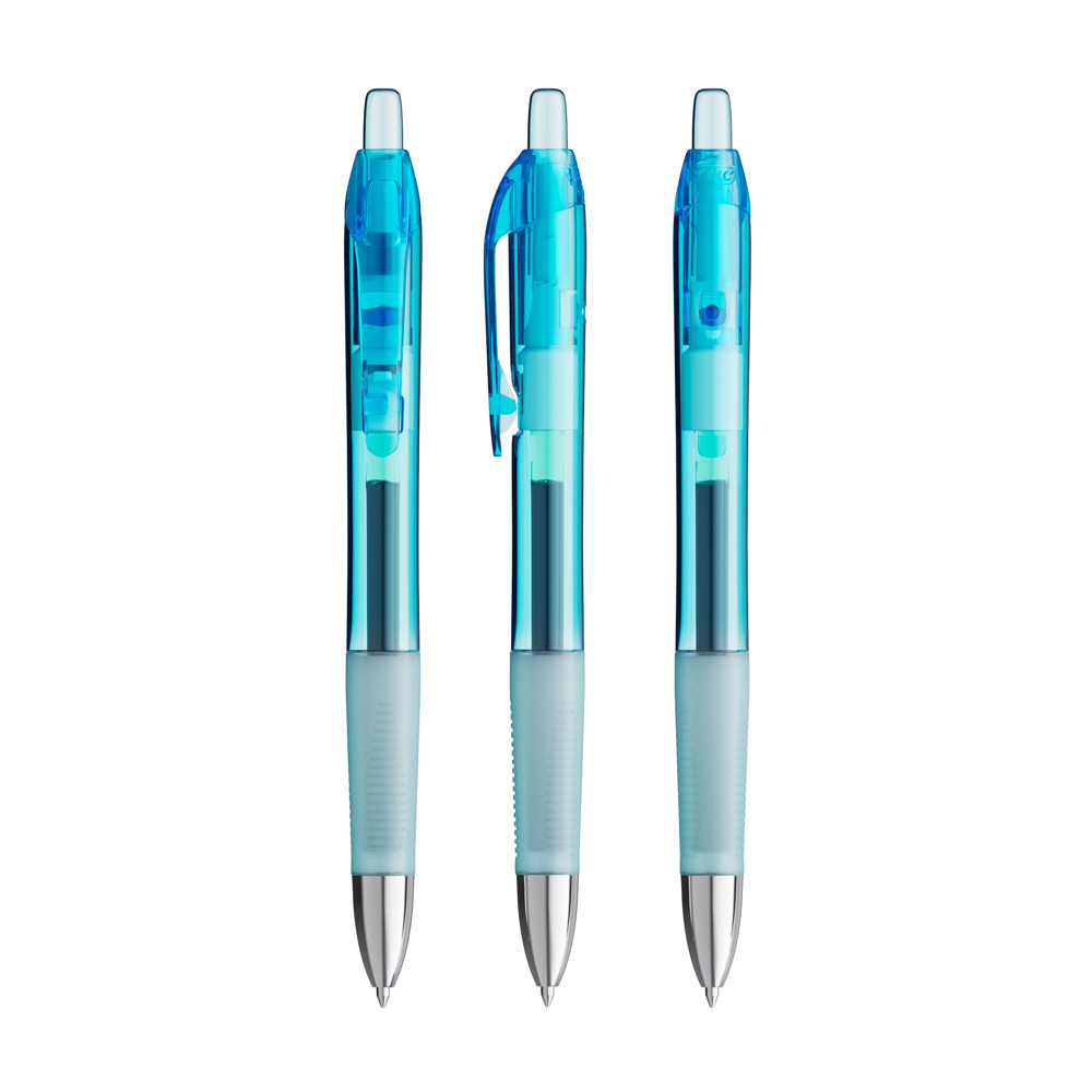 BIC® Intensity® Gel Clic - Klare Blaue / Schwarze Tinte