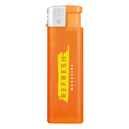 Go Frosty Piezo Flaches elektronisches Feuerzeug TL - Orange