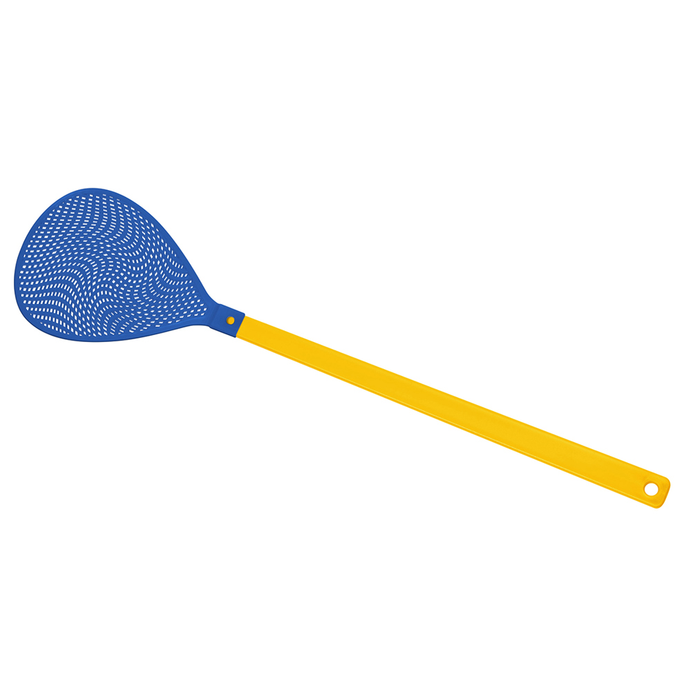 Fliegenklatsche "Oval" - gelb/blau