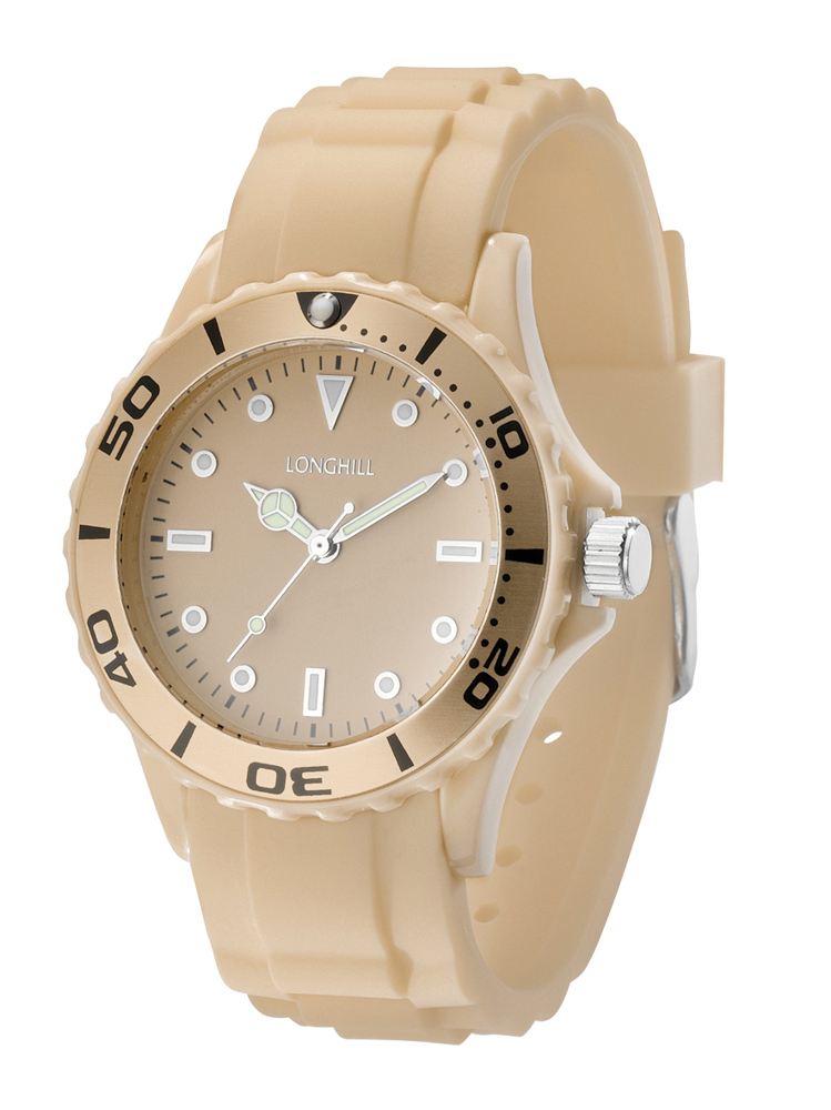 Kunststoffuhr LOGI LADY - sand