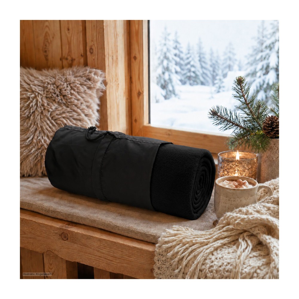 Fleecedecke WINTER SPECIAL - navy - 120 x 150 cm, 180 g/m²