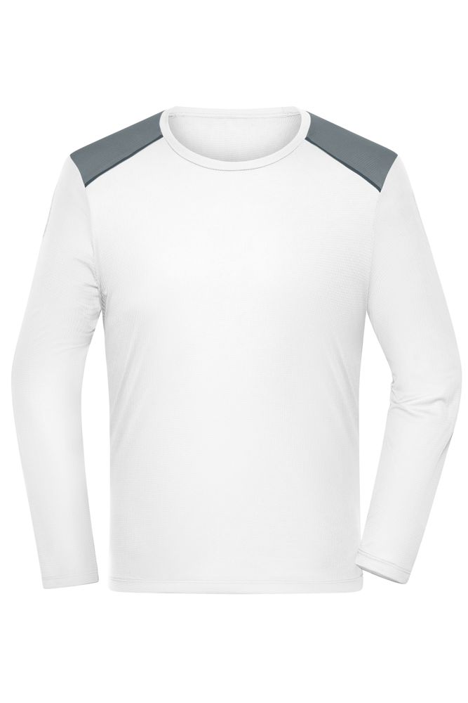 Men's Running Shirt Longsleeve GRS - White (ca. Pantone white)