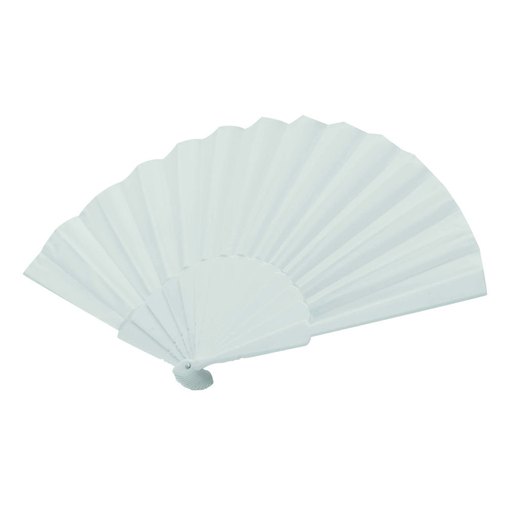 COOL RPET - Faltbarer Fächer - Weiß