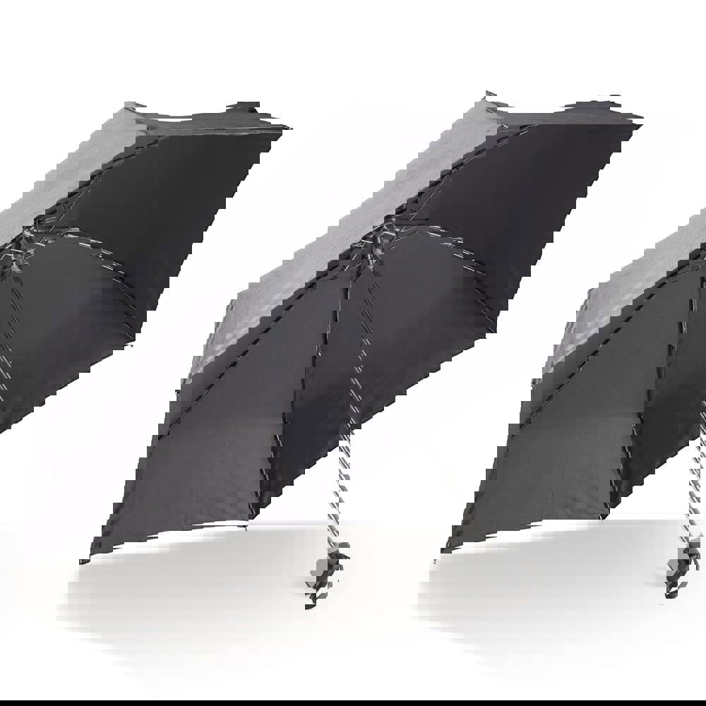 Ultraleichter 21” Regenschirm mit Hülle - Schwarz